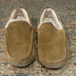 UGG Men's Brown Suede Slip-Ons
